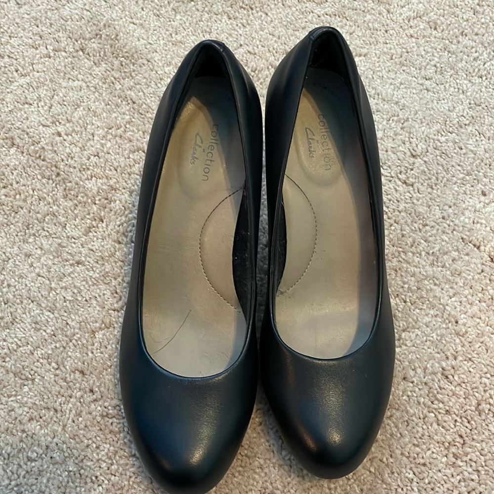 Clark Women’s Black Pumps USW 7.5